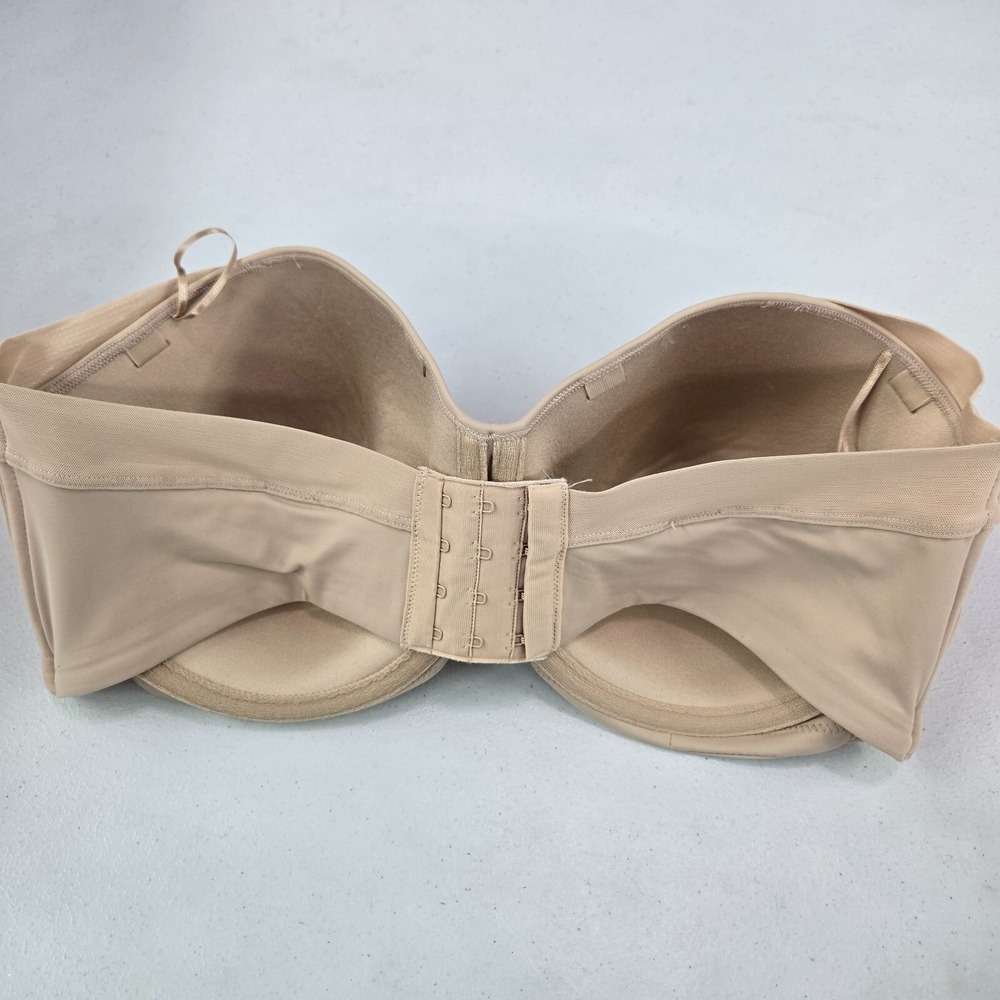 Bali‎ Women Bra 42D Beige Underwire Smooth Lightly Lined NO STRAPS - Picture 4 of 6